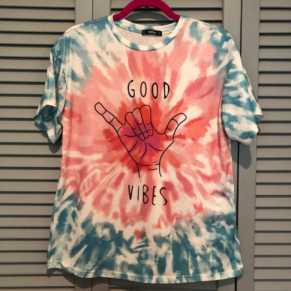 SHEIN tie dye graphic tee